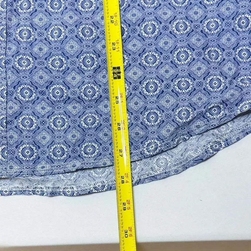 English Laundry Geometric Print Short Sleeve Button-Up Shirt - Picture 5 of 6